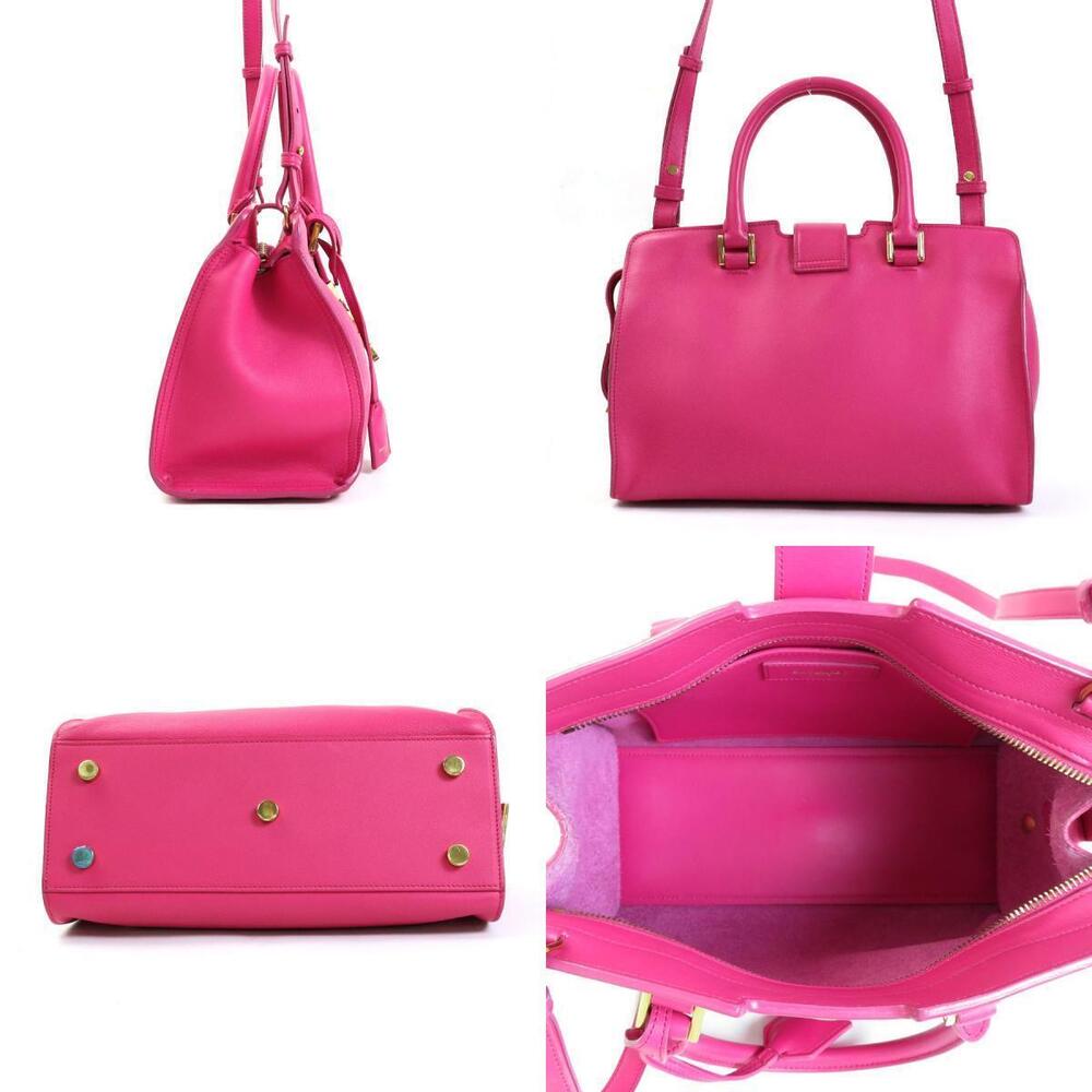 Saint Laurent Cabas gold pink leather 2way Baby Handbag Crossbody Gold Pink